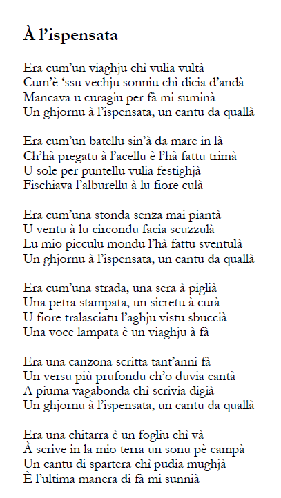 A l ispensata poeme page 67