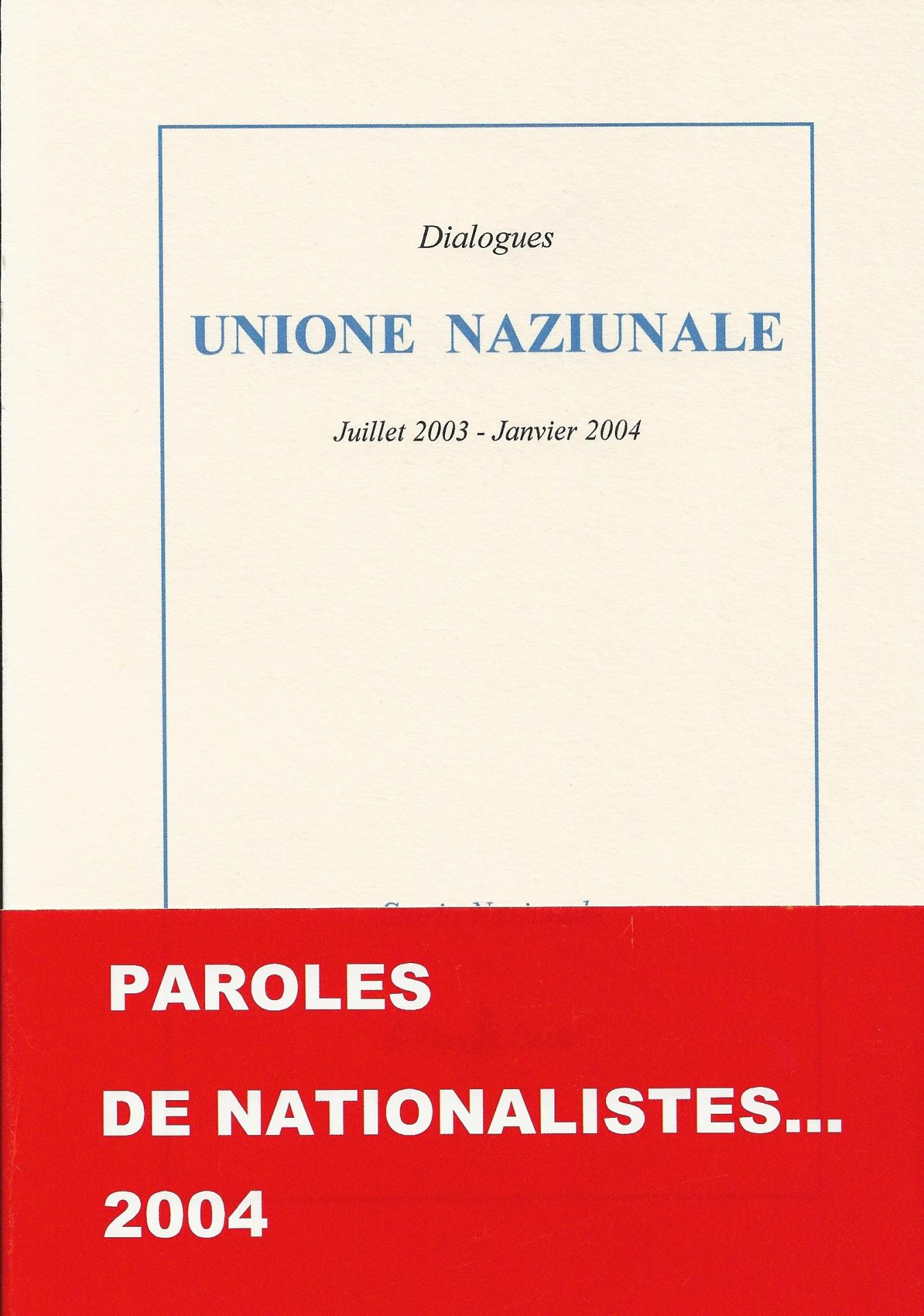 Couv 1 unione naziunale