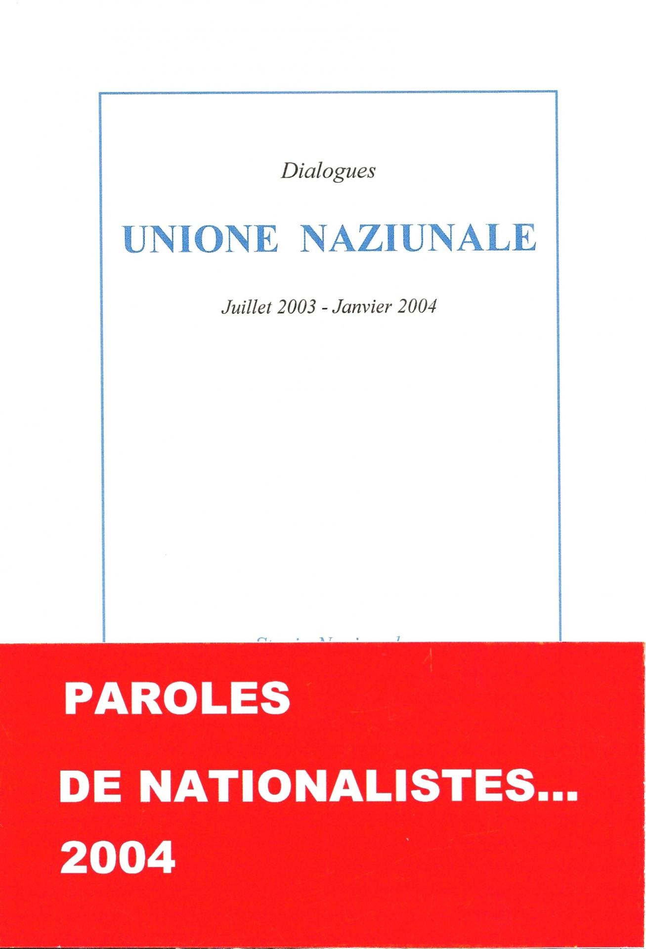 Couv 1ere unione naziunale